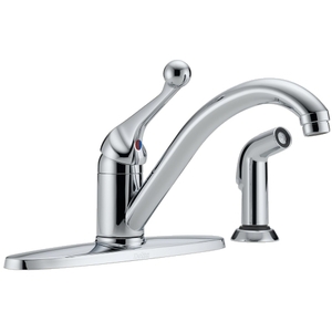 D400BHDST Classic Single Handle Kitchen Faucet - Chrome D400BHDST Classic Single Handle Kitchen Faucet - Chrome