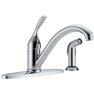 D400DST Classic Single Handle Kitchen Faucet - Chrome D400DST Classic Single Handle Kitchen Faucet - Chrome