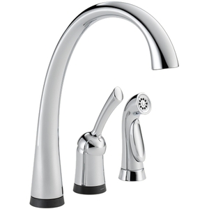 D4380TDST Pilar Single Handle Kitchen Faucet - Chrome D4380TDST Pilar Single Handle Kitchen Faucet - Chrome