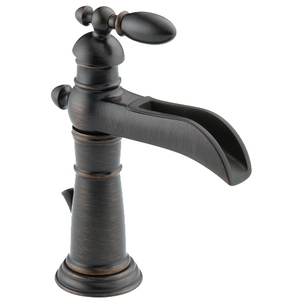 D554LFRB Victorian Single Hole Bathroom Faucet - Venetian Bronze D554LFRB Victorian Single Hole Bathroom Faucet - Venetian Bronze