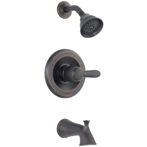 DT14438RB/DR10000UNBX Lahara One Handle Tub & Shower Faucet - Venetian Bronze DT14438RB/DR10000UNBX Lahara One Handle Tub & Shower Faucet - Venetian Bronze