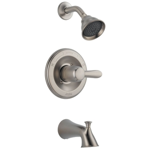 DT14438SS/DR10000UNBX Lahara One Handle Tub & Shower Faucet - Brilliance Stainless DT14438SS/DR10000UNBX Lahara One Handle Tub & Shower Faucet - Brilliance Stainless