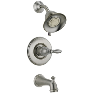 DT14455SSLHP/DH716SS/DR10000UN Victorian One Handle Tub & Shower Faucet - Brilliance Stainless DT14455SSLHP/DH716SS/DR10000UN Victorian One Handle Tub & Shower Faucet - Brilliance Stainless