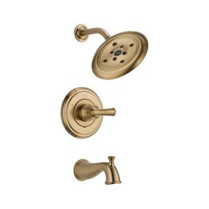DT14497CZLHP Cassidy Tub & Shower Faucet Trim Trim Kit - Brilliance Champagne Bronze DT14497CZLHP Cassidy Tub & Shower Faucet Trim Trim Kit - Brilliance Champagne Bronze