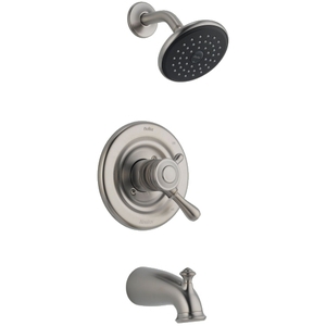 DT17478SS/DR10000UNBX Leland One Handle Tub & Shower Faucet - Brilliance Stainless DT17478SS/DR10000UNBX Leland One Handle Tub & Shower Faucet - Brilliance Stainless