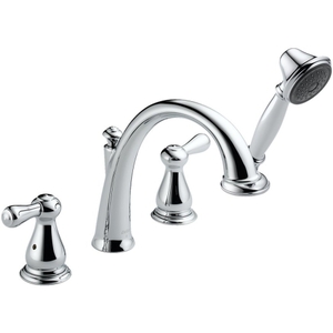DT4775/DR4707 Leland Deck Mount With Handshower Tub Faucet - Chrome DT4775/DR4707 Leland Deck Mount With Handshower Tub Faucet - Chrome