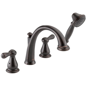 DT4775RB/DR4707 Leland Deck Mount With Handshower Tub Faucet - Venetian Bronze DT4775RB/DR4707 Leland Deck Mount With Handshower Tub Faucet - Venetian Bronze