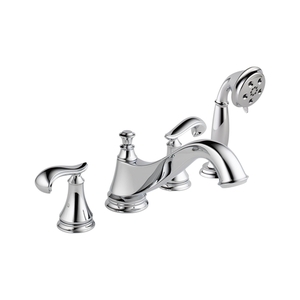 DT4795LHP/DR4707/DH698 Cassidy Deck Mount With Handshower Tub Faucet - Chrome DT4795LHP/DR4707/DH698 Cassidy Deck Mount With Handshower Tub Faucet - Chrome