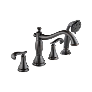 DT4797RBLHP/DR4707/DH698RB Cassidy Deck Mount With Handshower Tub Faucet - Venetian Bronze DT4797RBLHP/DR4707/DH698RB Cassidy Deck Mount With Handshower Tub Faucet - Venetian Bronze