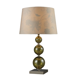 DD1611 Sharon Hill Table Lamp - Vivi Green & Polished Nickel DD1611 Sharon Hill Table Lamp - Vivi Green & Polished Nickel