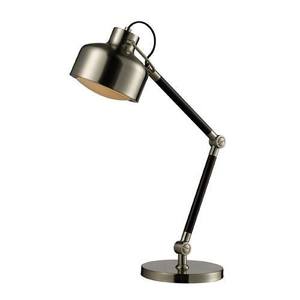 DD2178 Mount Vernon Desk Lamp - Espresso Wood and Satin Nickel DD2178 Mount Vernon Desk Lamp - Espresso Wood and Satin Nickel