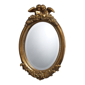 SIDM1928 Bronville Oval Mirror - Antique Gold Leaf SIDM1928 Bronville Oval Mirror - Antique Gold Leaf
