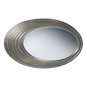 SIDM1938 Escher Oval Mirror - Silver Leaf SIDM1938 Escher Oval Mirror - Silver Leaf