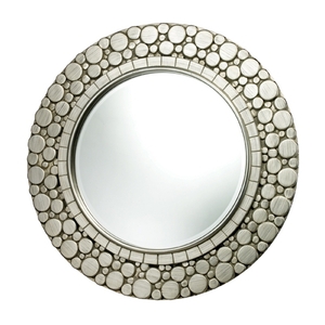 SIDM1964 Monterey Round Mirror - Silver Leaf SIDM1964 Monterey Round Mirror - Silver Leaf