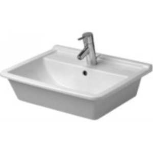 D0302560000 Starck 3 Self Rimming Bathroom Sink - White D0302560000 Starck 3 Self Rimming Bathroom Sink - White