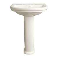 Pedestal Bathroom Sink 36 x 24 x 21-3/8 Pedestal Bathroom Sink 36 x 24 x 21-3/8