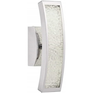 E83506 Crushed Ice 1 Bulb Wall Sconce - Chrome E83506 Crushed Ice 1 Bulb Wall Sconce - Chrome