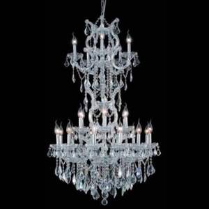 E2800D30SCSS Maria Theresa Mid Sized Chandelier Chandelier - Chrome with Clear Crystal E2800D30SCSS Maria Theresa Mid Sized Chandelier Chandelier - Chrome with Clear Crystal