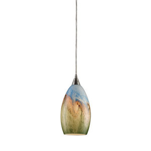 E100771 Geologic Mini-Pendant Pendant Light - Satin Nickel E100771 Geologic Mini-Pendant Pendant Light - Satin Nickel