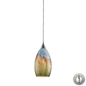 E100771LA Geologic Mini-Pendant Pendant Light - Satin Nickel E100771LA Geologic Mini-Pendant Pendant Light - Satin Nickel