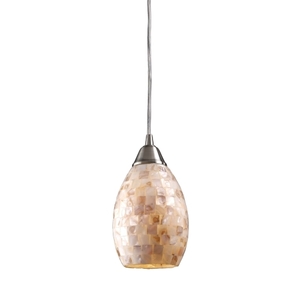 E101411 Capri Mini-Pendant Pendant Light - Satin Nickel E101411 Capri Mini-Pendant Pendant Light - Satin Nickel