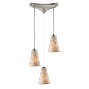 E101423 Capri Multi Light Pendant Light - Satin Nickel E101423 Capri Multi Light Pendant Light - Satin Nickel