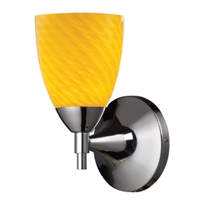 E101501PCCN Celina 1 Bulb Wall Sconce - Polished Chrome / Canary E101501PCCN Celina 1 Bulb Wall Sconce - Polished Chrome / Canary