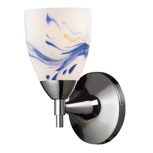 E101501PCMT Celina 1 Bulb Wall Sconce - Polished Chrome / Mountain E101501PCMT Celina 1 Bulb Wall Sconce - Polished Chrome / Mountain