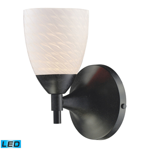 E101501DRWSLED Celina 1 Bulb Wall Sconce - Dark Rust / White Swirl E101501DRWSLED Celina 1 Bulb Wall Sconce - Dark Rust / White Swirl