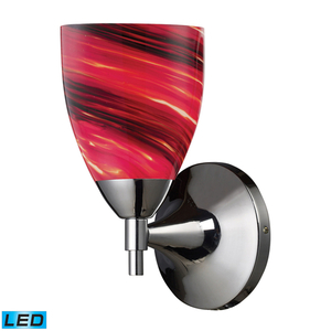 E101501PCALED Celina 1 Bulb Wall Sconce - Polished Chrome / Autumn E101501PCALED Celina 1 Bulb Wall Sconce - Polished Chrome / Autumn