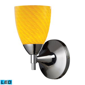 E101501PCCNLED Celina 1 Bulb Wall Sconce - Polished Chrome / Canary E101501PCCNLED Celina 1 Bulb Wall Sconce - Polished Chrome / Canary