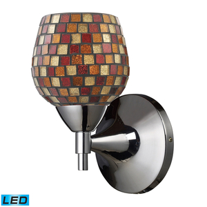 E101501PCMLTLED Celina 1 Bulb Wall Sconce - Polished Chrome / Multi Fusion E101501PCMLTLED Celina 1 Bulb Wall Sconce - Polished Chrome / Multi Fusion