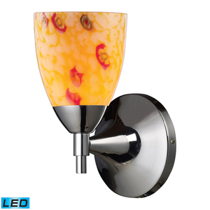 E101501PCYWLED Celina 1 Bulb Wall Sconce - Polished Chrome / Yellow E101501PCYWLED Celina 1 Bulb Wall Sconce - Polished Chrome / Yellow