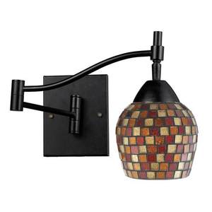 D101511DRMLT Celina Swing Arm Lamp - Dark Rust / Multi Fusion D101511DRMLT Celina Swing Arm Lamp - Dark Rust / Multi Fusion