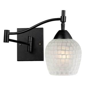D101511DRWHT Celina Swing Arm Lamp - Dark Rust/ White D101511DRWHT Celina Swing Arm Lamp - Dark Rust/ White
