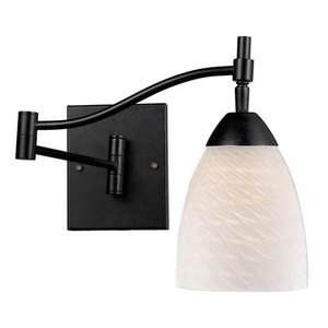 D101511DRWS Celina Swing Arm Lamp - Dark Rust / White Swirl D101511DRWS Celina Swing Arm Lamp - Dark Rust / White Swirl