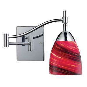 D101511PCA Celina Swing Arm Lamp - Polished Chrome / Autumn D101511PCA Celina Swing Arm Lamp - Polished Chrome / Autumn