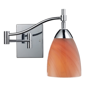 D101511PCSY Celina Swing Arm Lamp - Polished Chrome / Sandy D101511PCSY Celina Swing Arm Lamp - Polished Chrome / Sandy