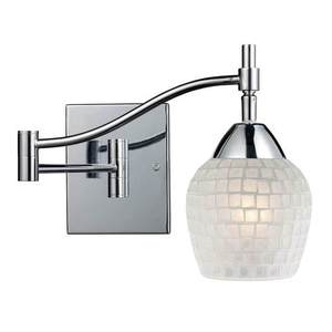 D101511PCWHT Celina Swing Arm Lamp - Polished Chrome / White D101511PCWHT Celina Swing Arm Lamp - Polished Chrome / White