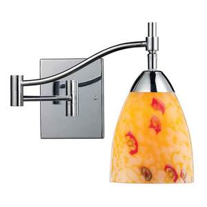 D101511PCYW Celina Swing Arm Lamp - Polished Chrome / Yellow D101511PCYW Celina Swing Arm Lamp - Polished Chrome / Yellow