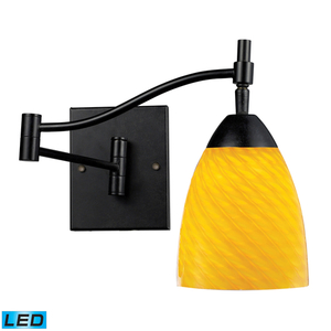 E101511DRCNLED Celina 1 Bulb Wall Sconce - Dark Rust / Canary E101511DRCNLED Celina 1 Bulb Wall Sconce - Dark Rust / Canary