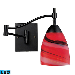 E101511DRCYLED Celina 1 Bulb Wall Sconce - Dark Rust / Candy E101511DRCYLED Celina 1 Bulb Wall Sconce - Dark Rust / Candy