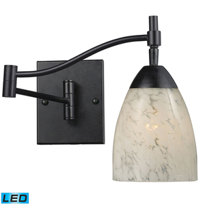 E101511DRSWLED Celina 1 Bulb Wall Sconce - Dark Rust / Snow White E101511DRSWLED Celina 1 Bulb Wall Sconce - Dark Rust / Snow White