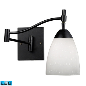 E101511DRWHLED Celina 1 Bulb Wall Sconce - Dark Rust / Simple White E101511DRWHLED Celina 1 Bulb Wall Sconce - Dark Rust / Simple White