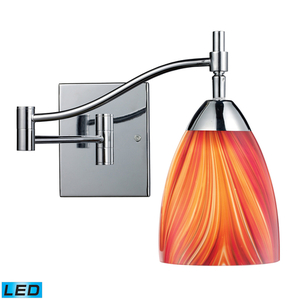 E101511PCMLED Celina 1 Bulb Wall Sconce - Polished Chrome / Multi E101511PCMLED Celina 1 Bulb Wall Sconce - Polished Chrome / Multi