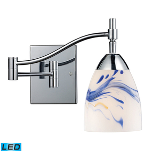 E101511PCMTLED Celina 1 Bulb Wall Sconce - Polished Chrome / Mountain E101511PCMTLED Celina 1 Bulb Wall Sconce - Polished Chrome / Mountain