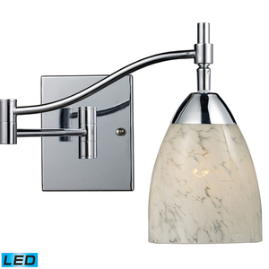 E101511PCSWLED Celina 1 Bulb Wall Sconce - Polished Chrome / Snow White E101511PCSWLED Celina 1 Bulb Wall Sconce - Polished Chrome / Snow White