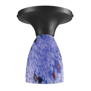 E101521DRBL Celina Flush Mount Ceiling Light - Dark Rust / Starburst Blue E101521DRBL Celina Flush Mount Ceiling Light - Dark Rust / Starburst Blue