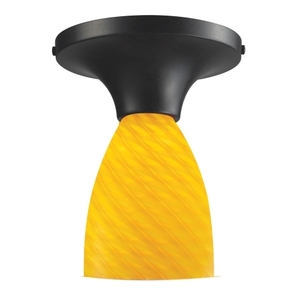 E101521DRCN Celina Flush Mount Ceiling Light - Dark Rust / Canary E101521DRCN Celina Flush Mount Ceiling Light - Dark Rust / Canary