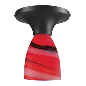 E101521DRCY Celina Flush Mount Ceiling Light - Dark Rust / Candy E101521DRCY Celina Flush Mount Ceiling Light - Dark Rust / Candy